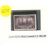 Image 1 : Scott #245 Mint unused CV $85.00 stamp