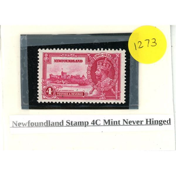 Newfoundland stamp 4C Mint Never Hinged
