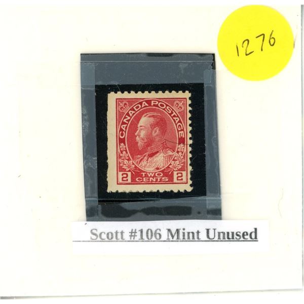 Scott #106 Mint unused stamp