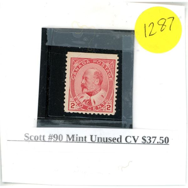 Scott #90 Mint unused CV $37.50 stamp