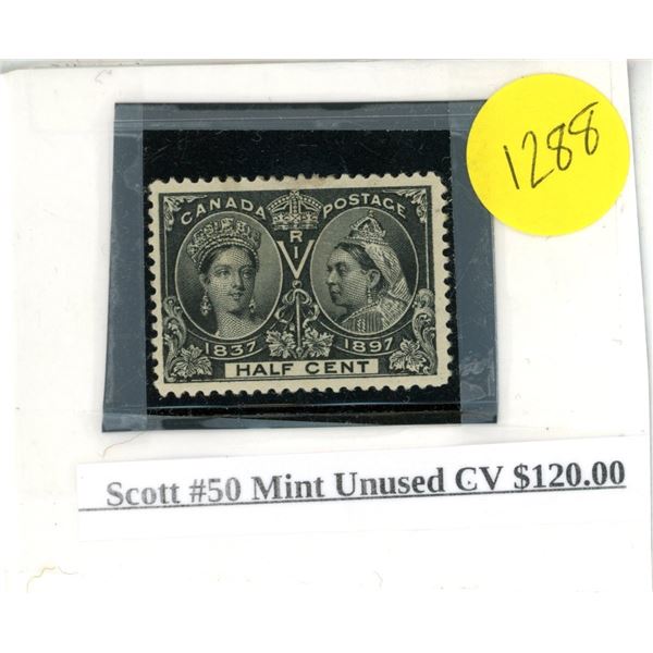 Scott #50 Mint unused CV $120.00
