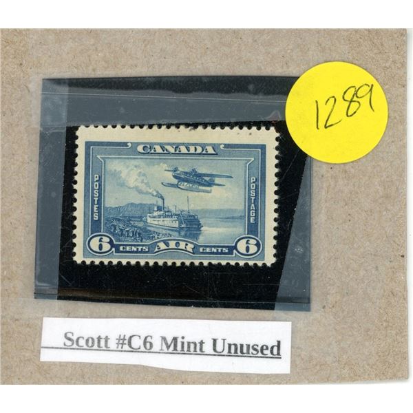 Scott #C6 Mint unused stamp