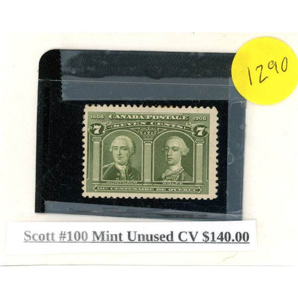 Scott #100 Mint unused CV $140.00 stamp