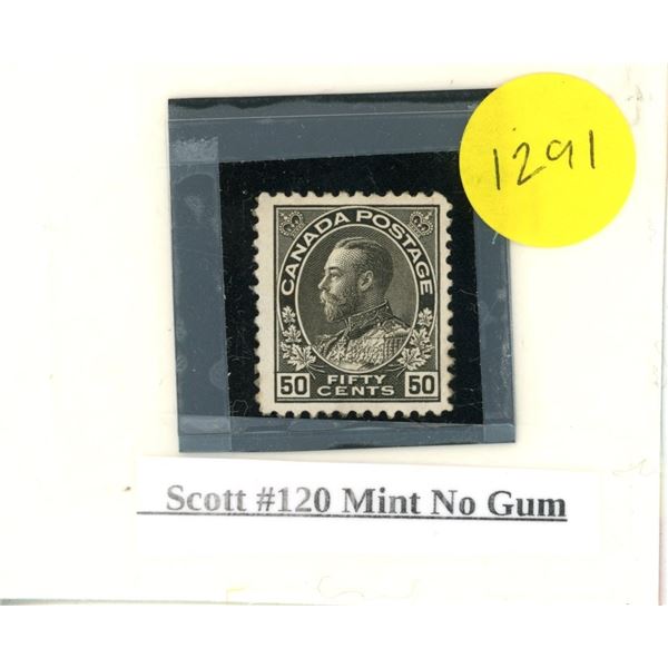 Scott #120 Mint no gum stamp