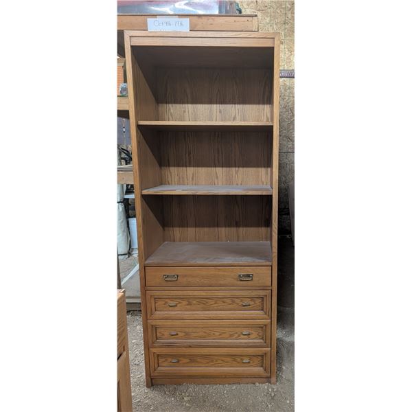 Shelf w/ Drawers at bottom 76"x30"x17"