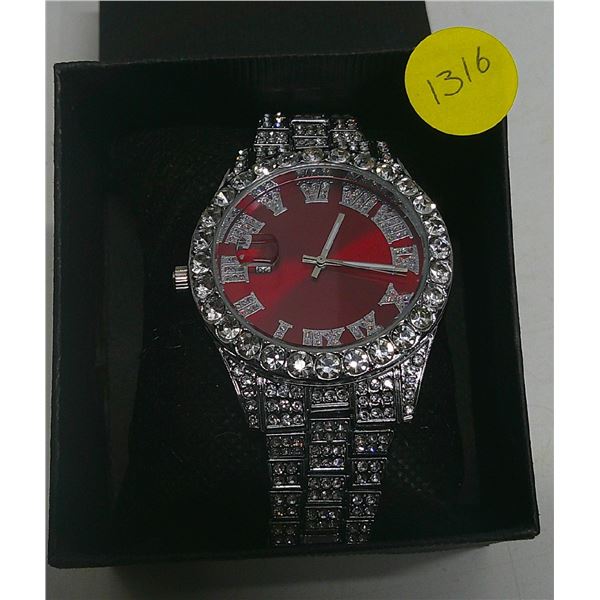 Roman numeral sparkly watch