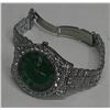 Image 2 : Sparkly Roman numeral green watch