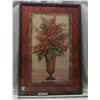 Image 1 : Floral vase painting framed