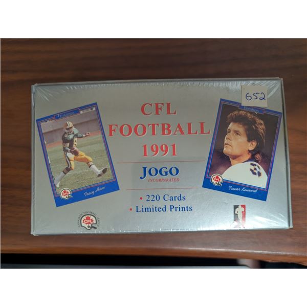 Sealed CFL Football 1991 Jogo Incorporated 220 Cards Limited Prints