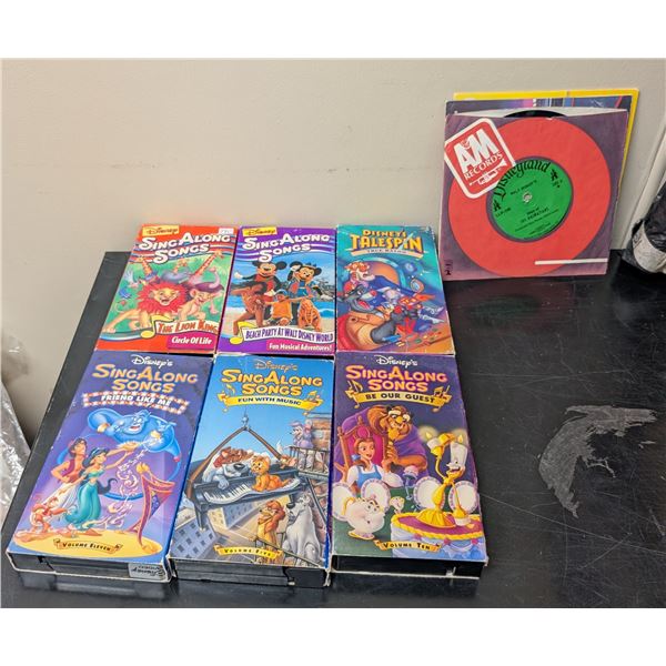 Disney Sing Along VHS,s and Disney LLPS