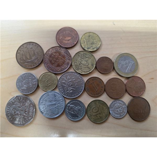 Lot of foreign coins
