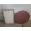 Image 4 : Enamel Table Top Head (40 Inch) and Circular Wood Table Head (36 Inch).