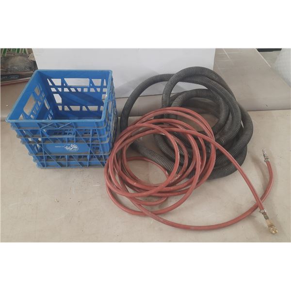 Air Hose, Vacume Hose with Crate.