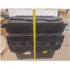 Image 1 : (3) Black Plastic Storage Crate. (13" x 23" x 11")