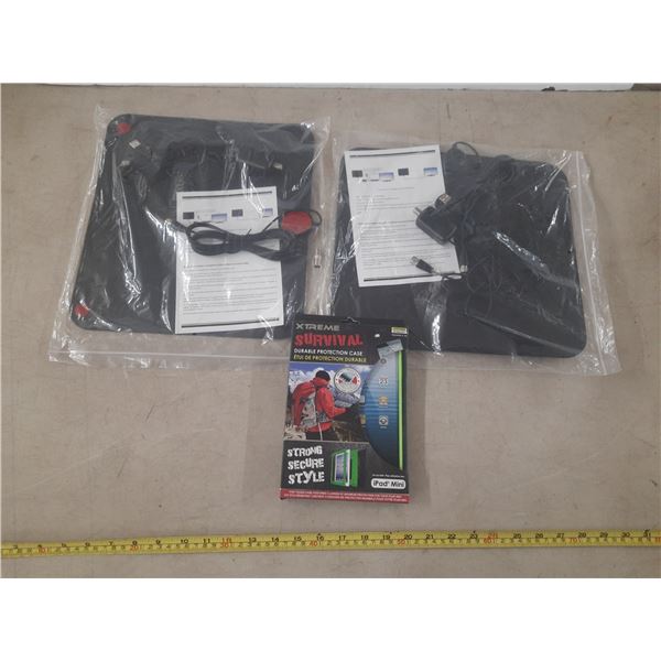 (2) Indoor HDTV Antenne (New) and Ipad Mini Cover (New).