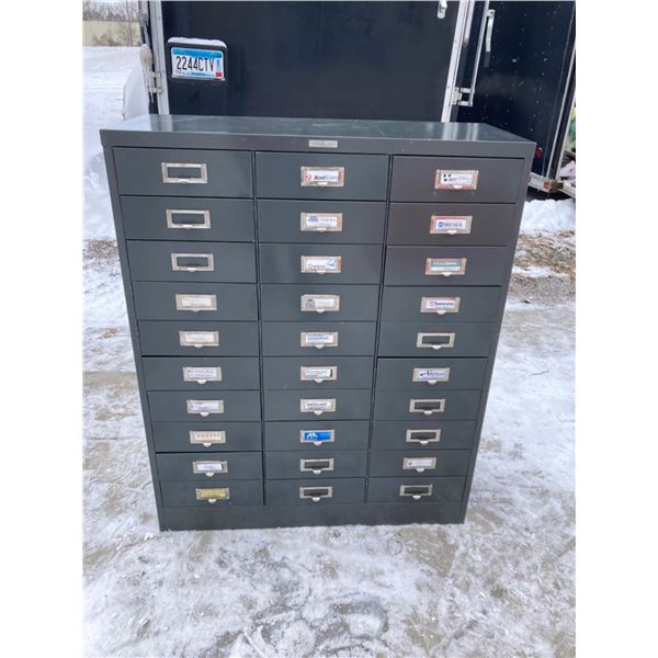 STEELMASTER 30 DRAWER FILE CABINET!