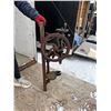 Image 5 : ANTIQUE WALL MOUNT HAND CRANK OR BELT DRIVEN DRILL PRESS