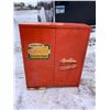 Image 1 : VINTAGE METAL NIEHOFF LOCKING WALL PARTS CABINET - IGNITION TUNE-UP (ORANGE)