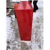 Image 3 : VINTAGE METAL NIEHOFF LOCKING WALL PARTS CABINET - TUNE-UP CENTER (RED)