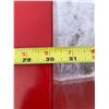 Image 7 : VINTAGE METAL NIEHOFF LOCKING WALL PARTS CABINET - TUNE-UP CENTER (RED)