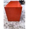 Image 3 : VINTAGE METAL NIEHOFF LOCKING WALL PARTS CABINET - WIRE & CABLE (ORANGE)