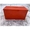 Image 4 : VINTAGE METAL NIEHOFF LOCKING WALL PARTS CABINET - WIRE & CABLE (ORANGE)