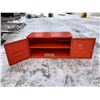 Image 6 : VINTAGE METAL NIEHOFF LOCKING WALL PARTS CABINET - WIRE & CABLE (ORANGE)