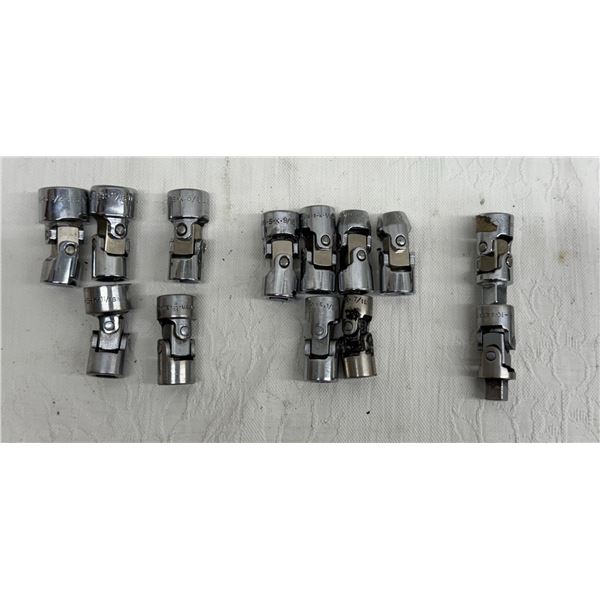 LOT OF S-K SWIVEL SOCKETS AND EXTENSIONS - LOT OF 13