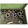 Image 16 : BOX OF S-K 3/8-INCHES DRIVE SOCKETS, DEEP WELL SOCKETS, WRENCHES, AND EXTENSIONS