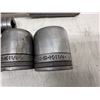 Image 7 : LOT OF S-K 1/2-INCHES DRIVE SOCKETS, WRENCH, RATCHETING WRENCH, AND EXTENSIONS ON METAL TOOLBOX TRAY