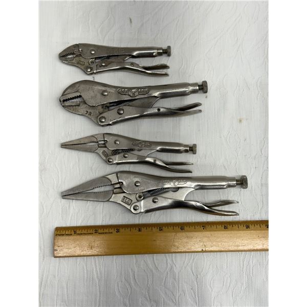 LOT OF VISE GRIPS - LOT OF 4