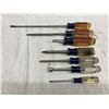 Image 1 : CRAFTSMAN SCREWDRIVERS AND AWLS, LOT OF 8 (ONE IS NOT IN THE FIRST PICTURE, SEE SECOND PICTURE)
