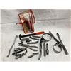 Image 1 : K-D ENGINE MAINTENANCE AND OIL CHANGE TOOLS, INCLUDES PULLERS AND UNIVERSAL CAM ADJUSTER