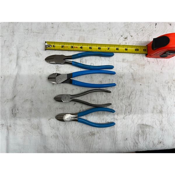 CHANNEL LOCK CUTTERS, LOT OF 4