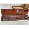 Image 4 : VINTAGE TUMICO TUBULAR INSIDE MICROMETER SET; PARKSIDE TYPE 670 LASER LEVEL ROTATING BASE; ANTIQUE W