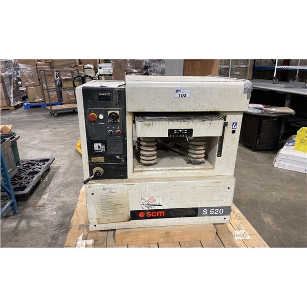 SCM S 520, 20" INDUSTRIAL ELECTRIC SURFACE PLANER