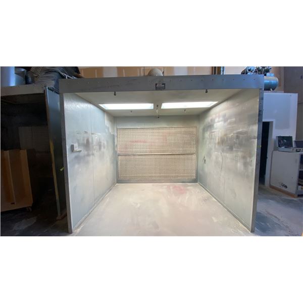 SPRAY SYSTEMS INC. PROFESSIONAL SPRAY PAINT BOOTH - APPROX. 10FT X 10FT X 8 1/2FT HIGH