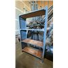 Image 2 : GREY METAL 4 TIER SHELF UNIT - APPROX. 51" ACROSS X 20" WIDE X 84" HIGH