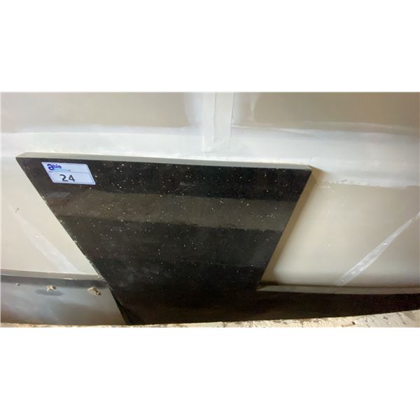 4PCS. OF 1" THICK BLACK STONE COUNTER TOP SECTIONS