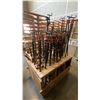 Image 3 : GROUP OF APPROX. 60 BAR CLAMPS WITH WOODEN STAND
