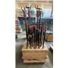 Image 4 : GROUP OF APPROX. 60 BAR CLAMPS WITH WOODEN STAND