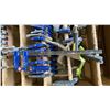 Image 3 : APPROX. 60 ASSORTED CLAMPS WITH MOBILE WOODEN CART