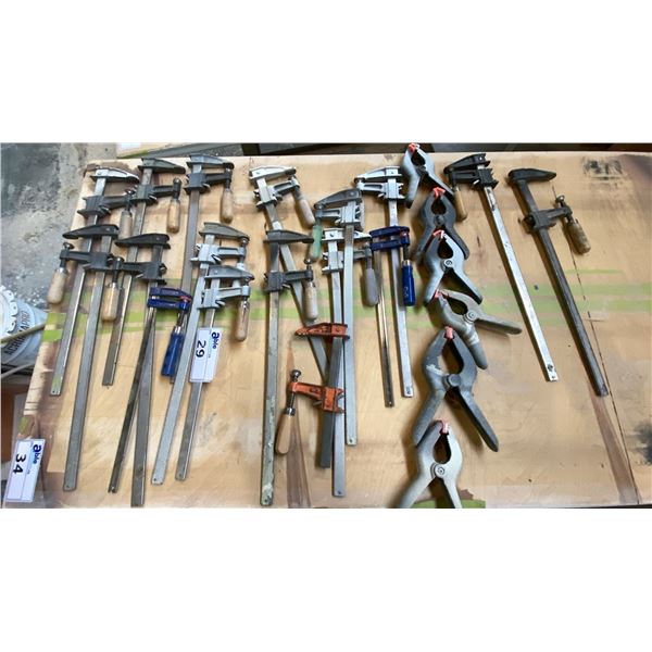 APPROX. 25 ASSORTED CLAMPS