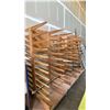 Image 4 : GROUP OF 4 MOBILE WOODEN DRYING RACKS