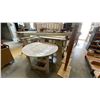 Image 4 : LARGE GROUP OF ASSORTED WOODEN SAW HORSES AND PAINT BOOTH DRYING STANDS