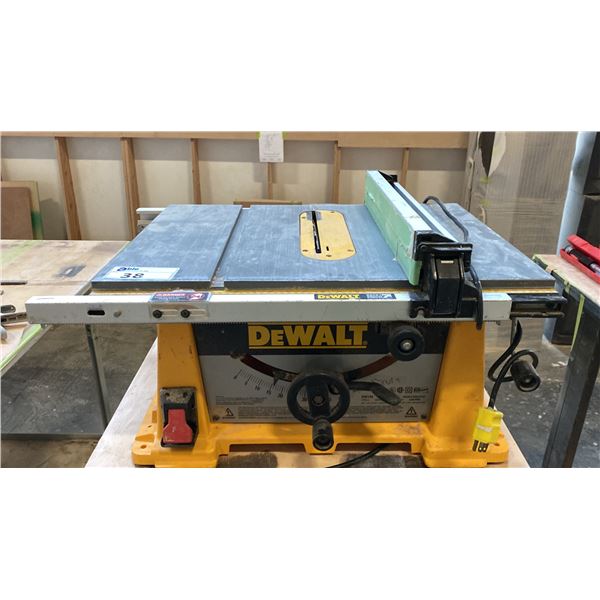 DEWALT MODEL DW 744 CONTRACTORS TABLE SAW