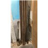 Image 2 : ASSORTED GROUP OF METAL & WOOD PIECES - APPROX. (12) 20FT LENGTHS OF CAST IRON PIPE, SOME ALUMINIUM