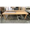 Image 3 : LARGE WOODEN WORK TABLE  - APPROX. 10FT ACROSS X 5FT WIDE X 3FT HIGH