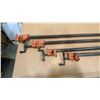 Image 4 : GROUP OF (4) RICHELIEU ALUMINIUM BAR CLAMPS AND (4) LARGE STEEL BAR CLAMPS