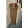 Image 3 : WOODEN WALL MOUNT MATERIAL RACK AND ASSORTED WOOD